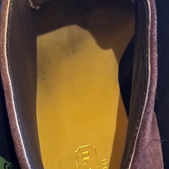 Coach Cassy Brown Suede Wedge Heel Lace Up Bootie, 8.5M, EUC - Picture 10 of 12